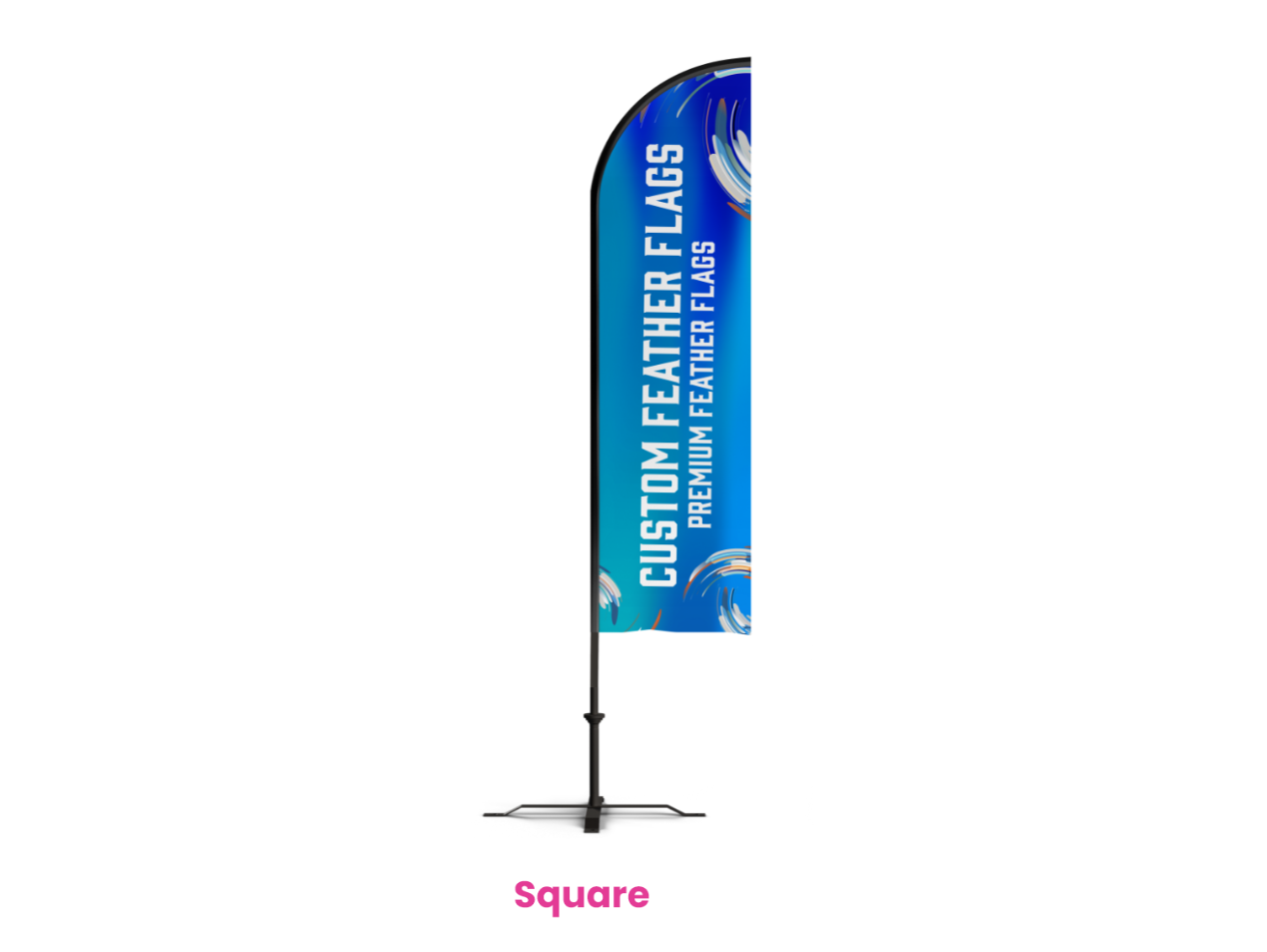 square feather flags