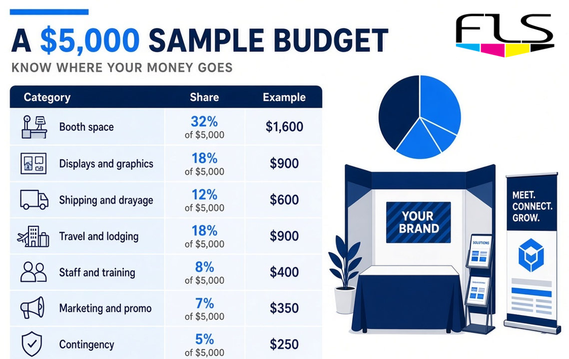 $5000 sample budget infographic 