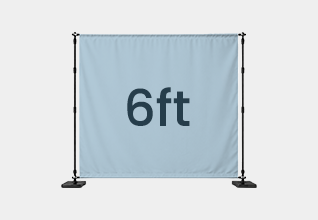6ft Adjustable Banner Stand