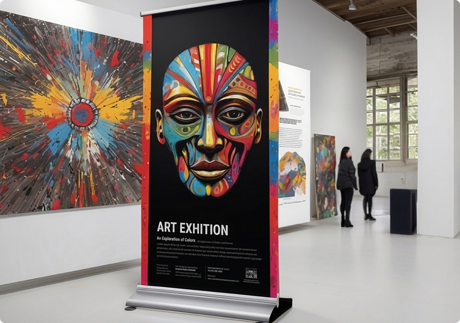 Showroom branding with custom printed materials